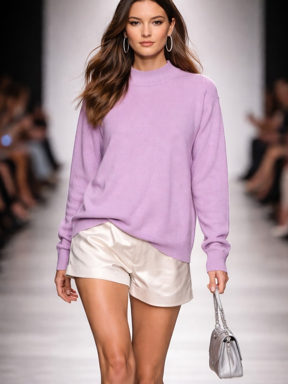 Madewell Pastel Lilac V-Neck Sweater